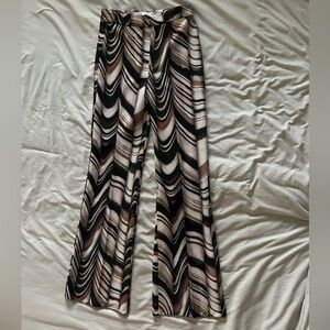 Zara Flare pants. Size XS. Brown, tan, black colors